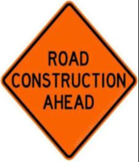 Road Construction Ahead Sign